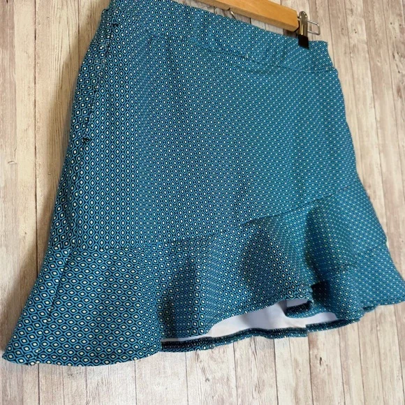 Lady Hagen Navette Blue Overlap Ruffle Golf Pickleball Skort XS - Picture 3 of 8